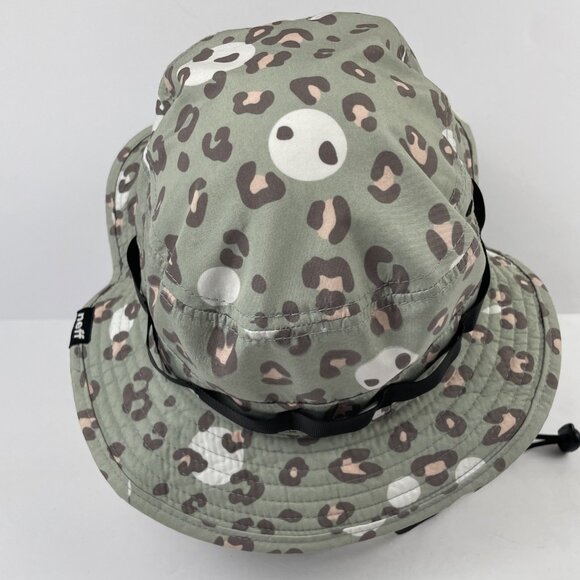 Neff Boonie Hat Adult OS Leopard Print Chin Strap Poly Canvas - Picture 4 of 10